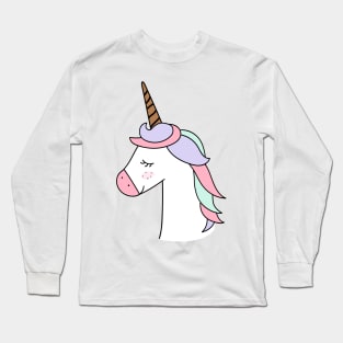 Cute Kawaii Unicorn Long Sleeve T-Shirt